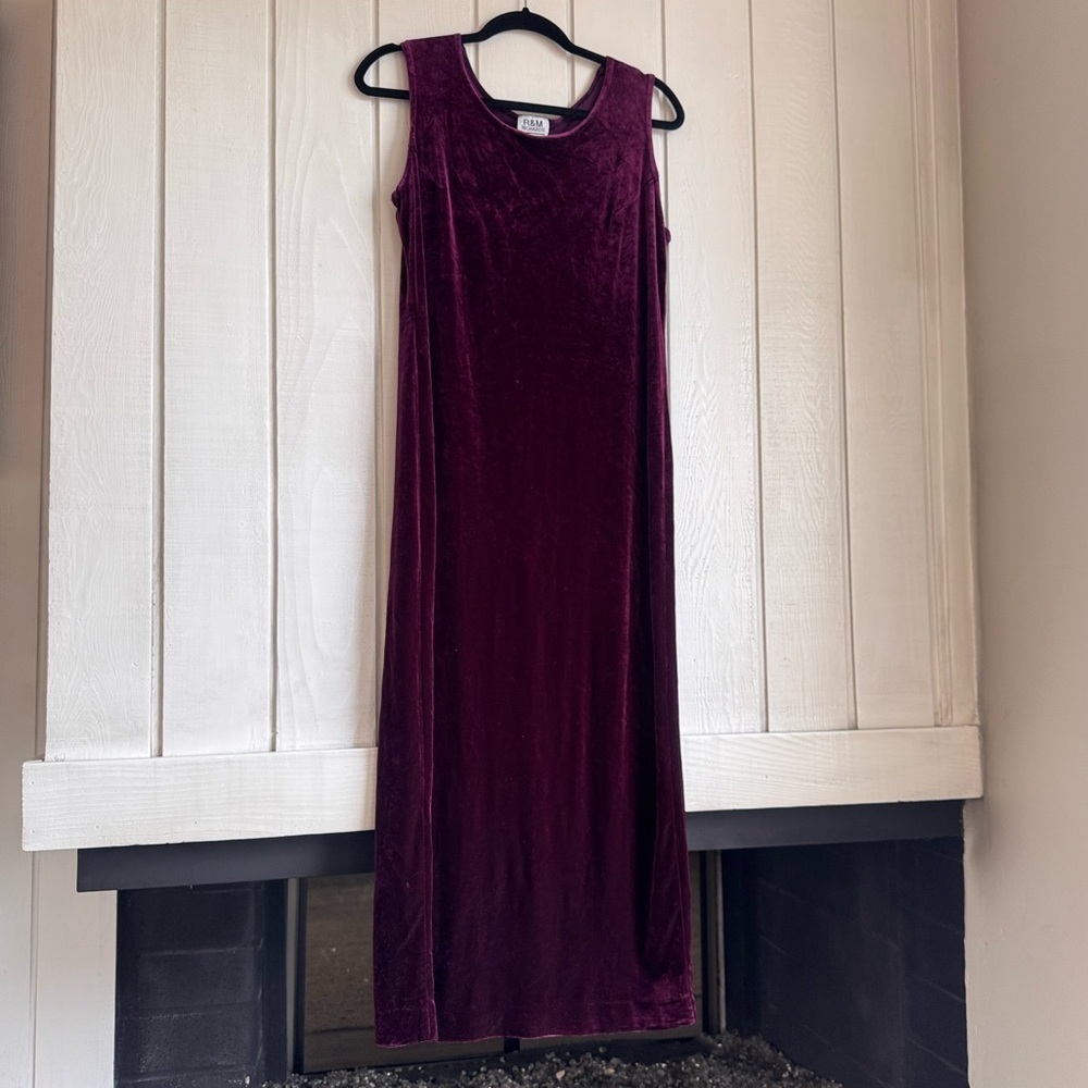 Vintage R & M Richard’s Purple Velvet Dress